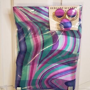 New Matching Scarf, Clip, And Clipon Earrings